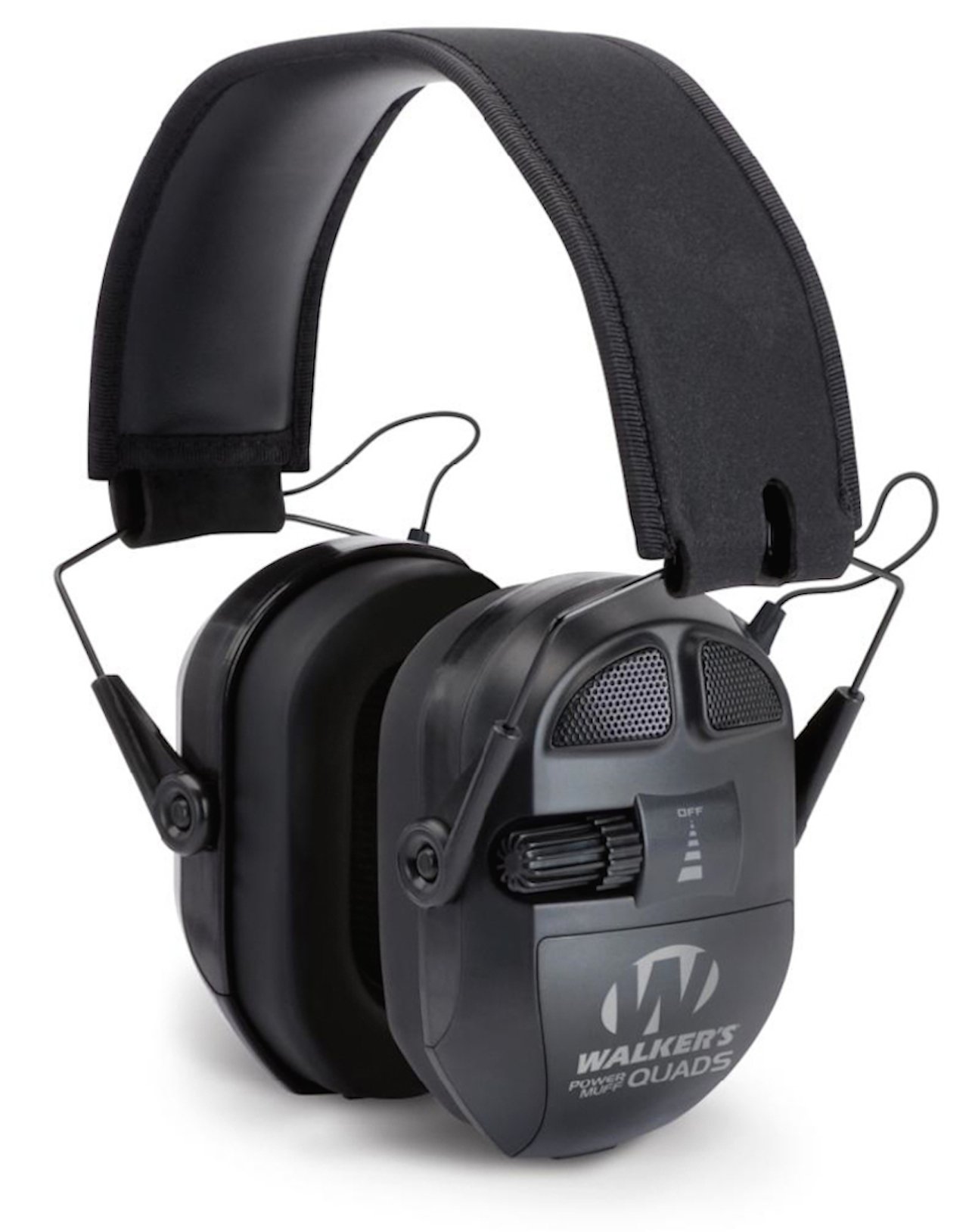 Walker's Game Ear Ultimate Power Muff Quad Electronic Hearing Protection with AFT Technology - Ideal for Hunting, Shooting Range & Outdoor Sports
