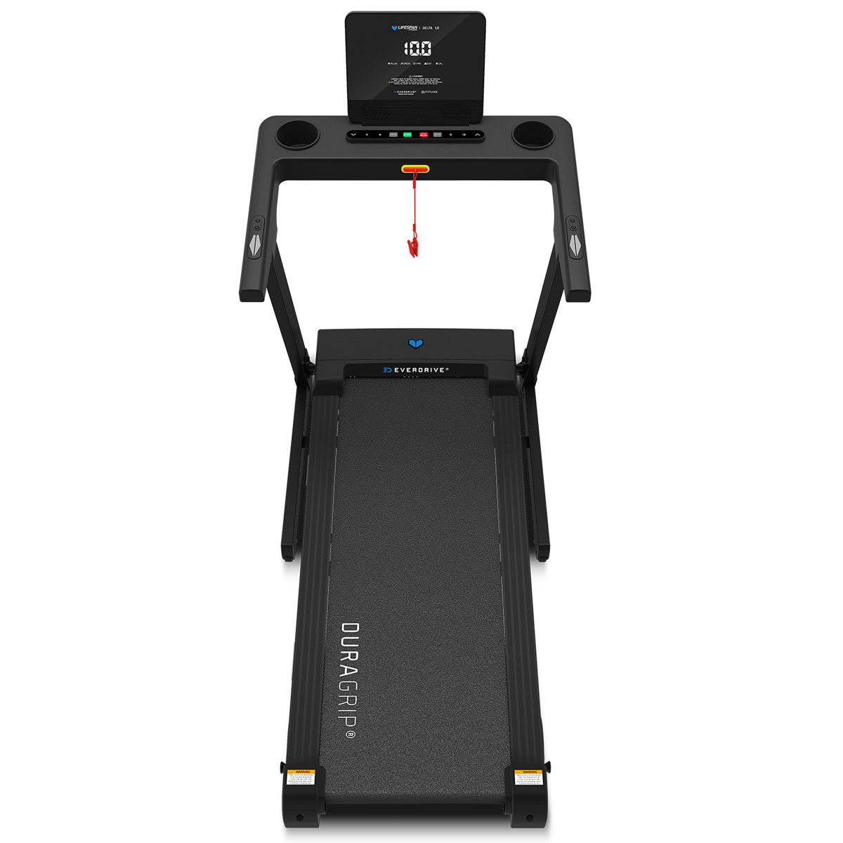 Delta 1.0 Treadmill - Foldable Electric Running Machine for Home Gym, Cardio Workout & Fitness Training - Perfect for Small Spaces & Apartment Exercise