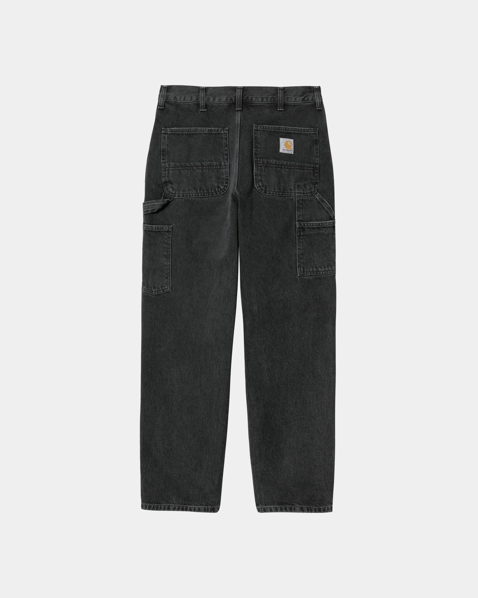 Single Knee Denim Pants | Black Stone Washed Jeans for Men & Women - Perfect for Casual Wear, Work & Outdoor Activities