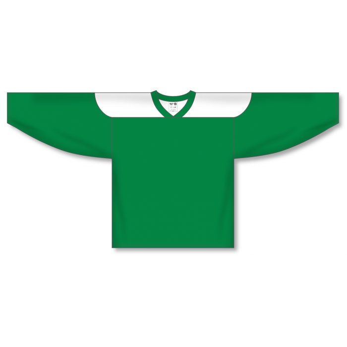 Custom Kelly Green & White 6100 Athletic Knit Jersey - Breathable Sports Jersey for Football, Baseball & Team Uniforms - Perfect for Games, Practice & Fan Apparel