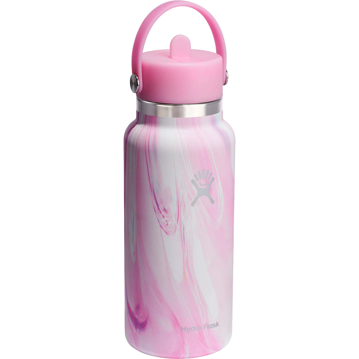 32 oz Wide Mouth Water Bottle with Flex Straw Lid - Leak Proof, BPA Free - Ideal for Gym, Hiking, Travel & Outdoor Activities