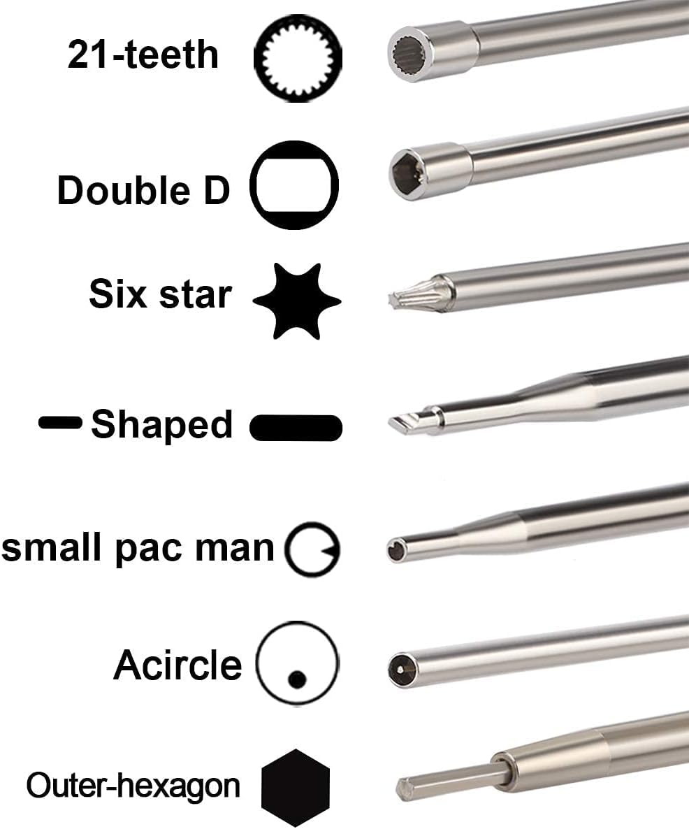 14-Piece Carburetor Adjustment Tool Kit with Screwdrivers & Cleaning Tools - Compatible with 2-Cycle Small Engines, Motorcycles, Lawn Mowers & Power Equipment - Essential for Carb Tuning, Maintenance & Repair