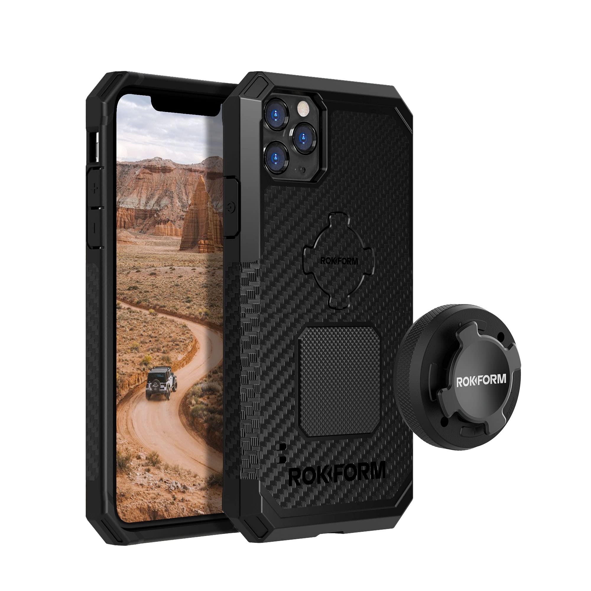 Rokform iPhone 11 Pro Max Rugged Case with Aluminum RokLock Phone Mount - Durable Protection for Outdoor Adventures and Active Lifestyles