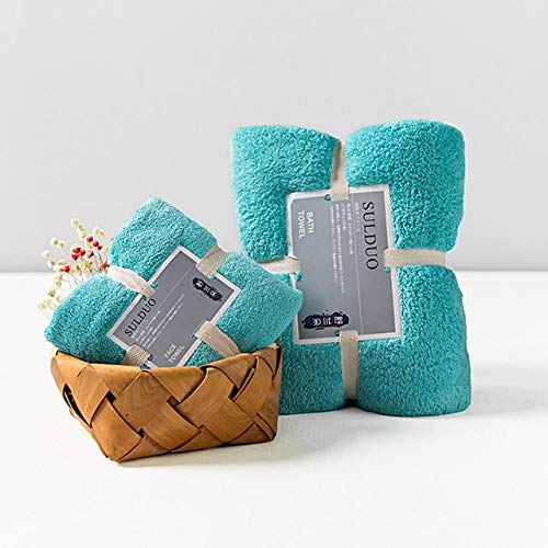 UKKD 2-Pack Soft Bath Towels Set - Ultra Absorbent & Quick-Dry Shower Towels (36x80cm + 150x75cm) for Adults & Kids - Perfect for Spa, Beach, Gym & Home Use