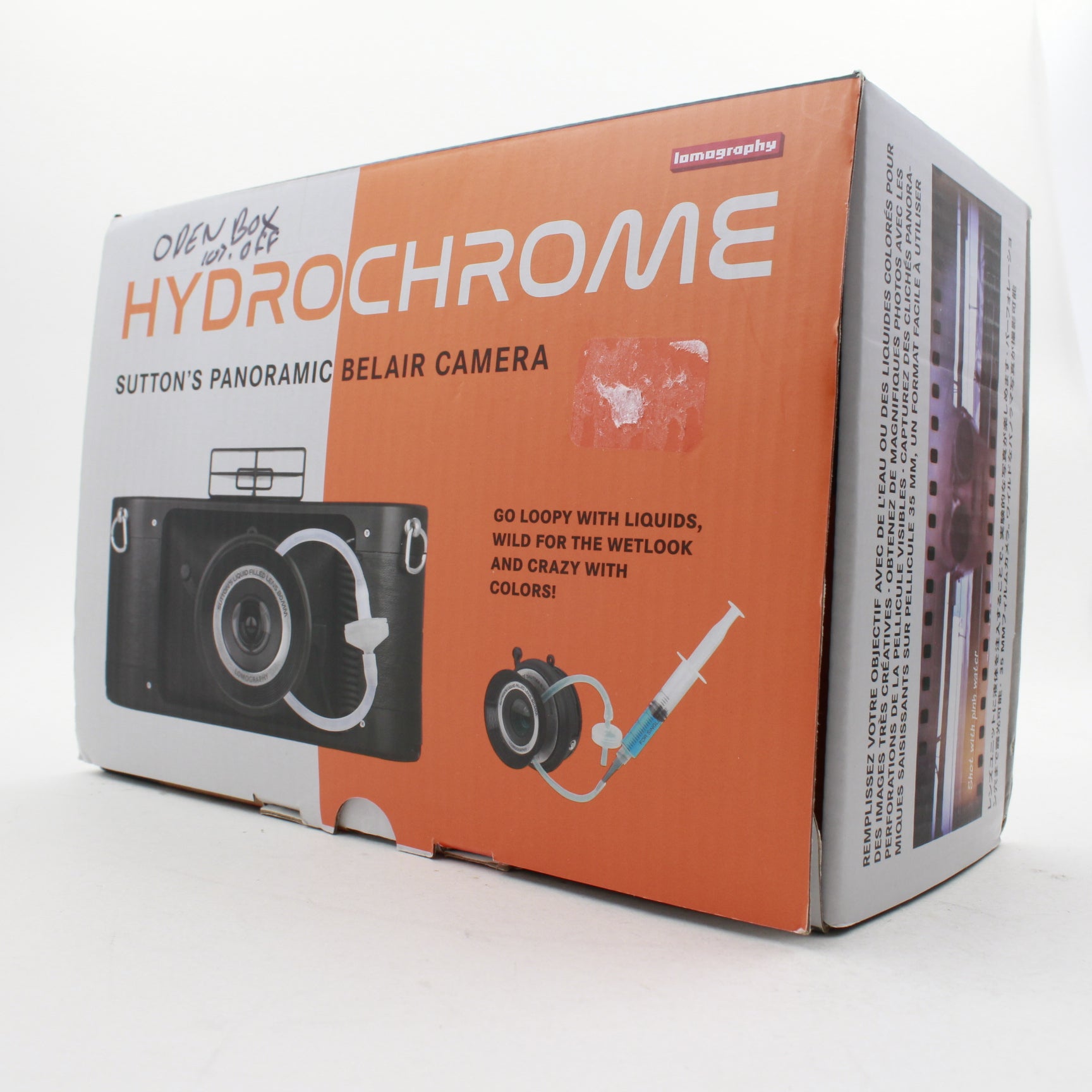 Open Box Lomography HydroChrome Sutton's Panoramic Belair 35mm Film Camera - Vintage Style Wide Angle Photography for Travel, Landscape & Creative Shots
