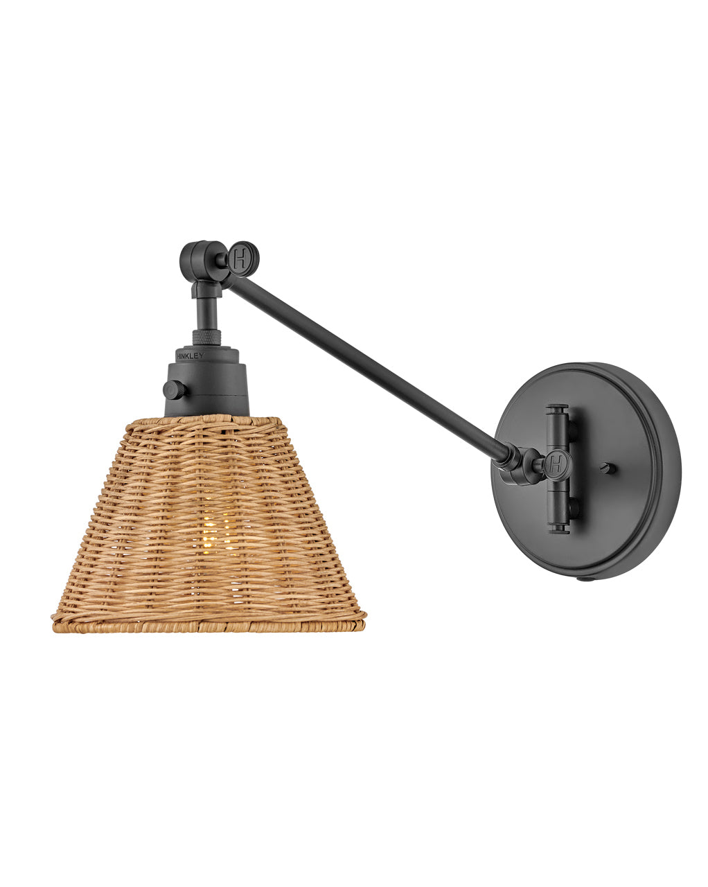 Briley Arm Sconce - Modern Wall Light Fixture for Living Room, Bedroom & Hallway | Adjustable Swing Arm Wall Lamp with Plug-in Cord | Perfect for Reading Nook, Home Office & Dorm Decor