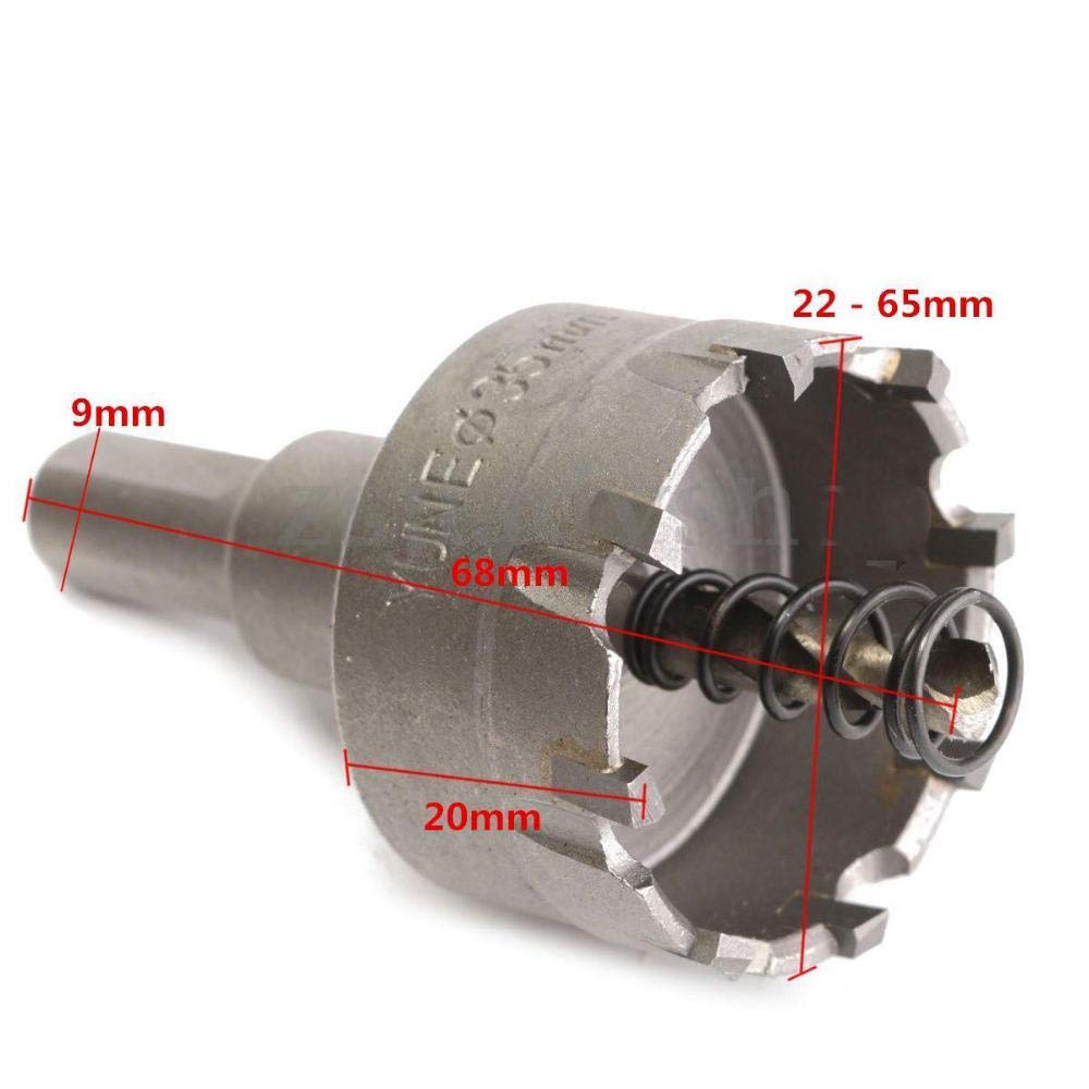 Premium Carbide Tipped TCT Drill Bit Set for Stainless Steel & Metal Alloy - 32mm Hole Saw for Thick Steel Plates - Perfect for Metalworking, Construction & DIY Projects