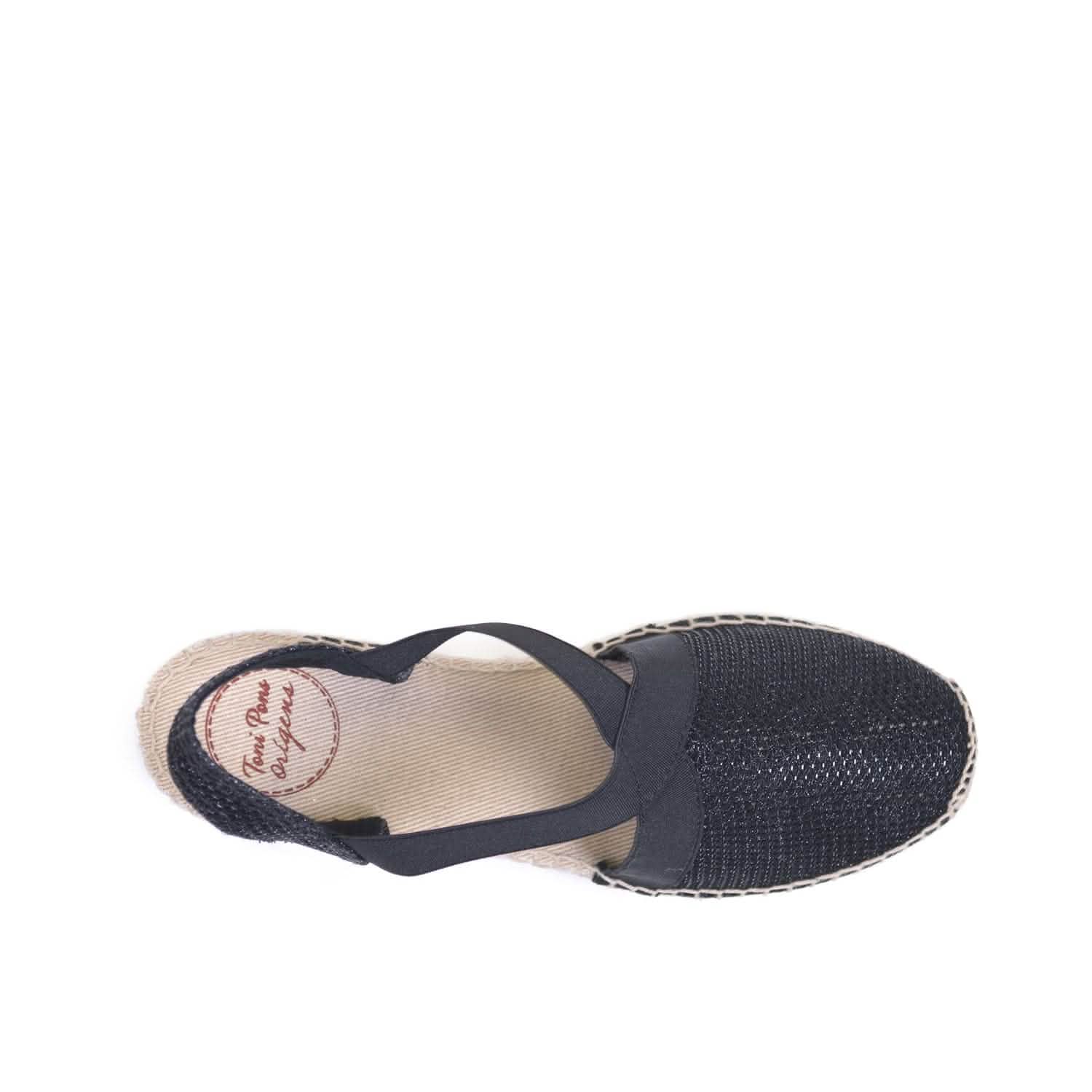 Women's Metallic Cotton Blend Wedge Espadrille Sandals - Velino S | Comfortable Summer Shoes for Beach, Vacation & Casual Outings