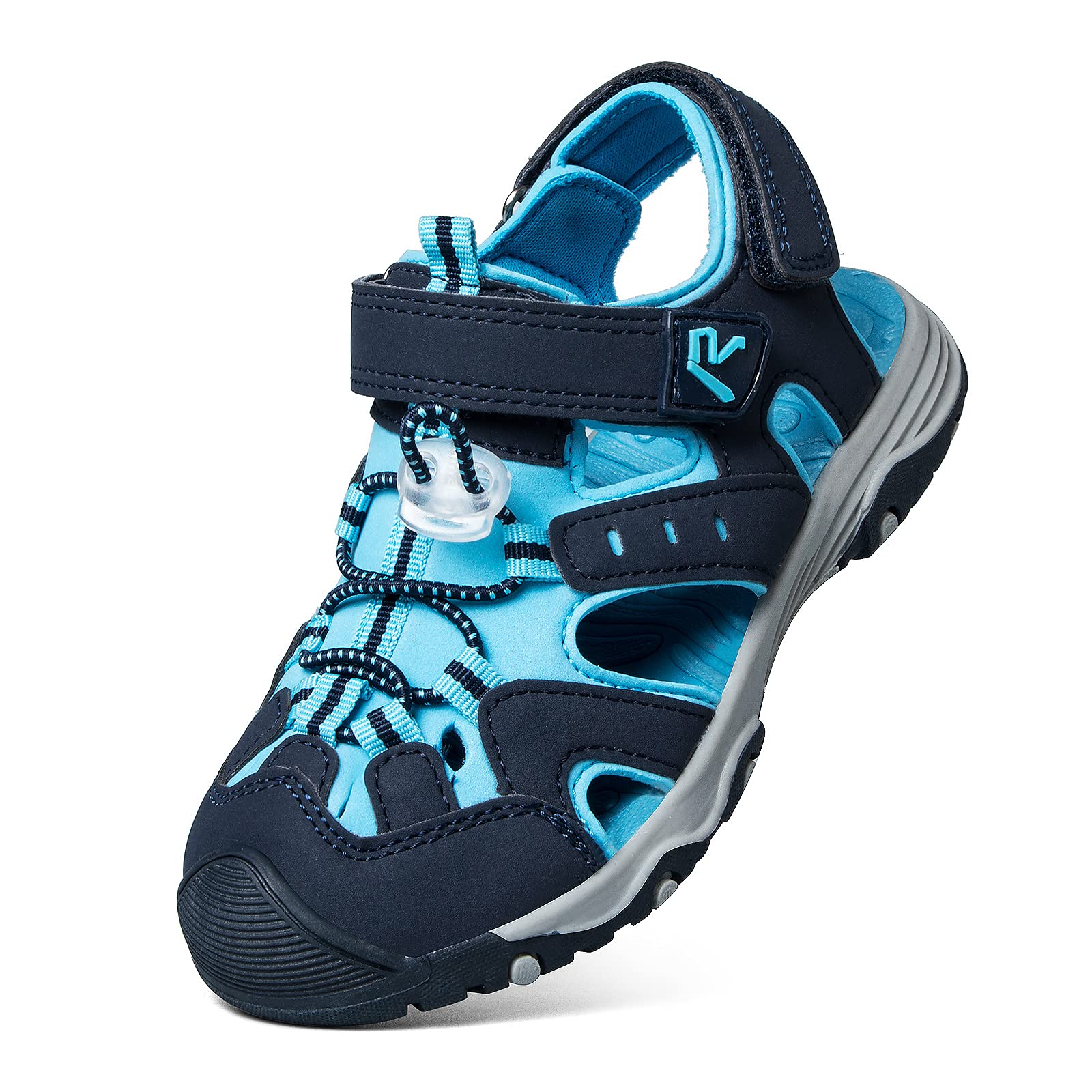 RUNSIDE Boys & Girls Closed-Toe Athletic Sandals - Breathable Hiking & Walking Water Shoes for Toddlers, Little Kids & Big Kids - Perfect for Summer Outdoor Adventures, Beach & Pool Activities