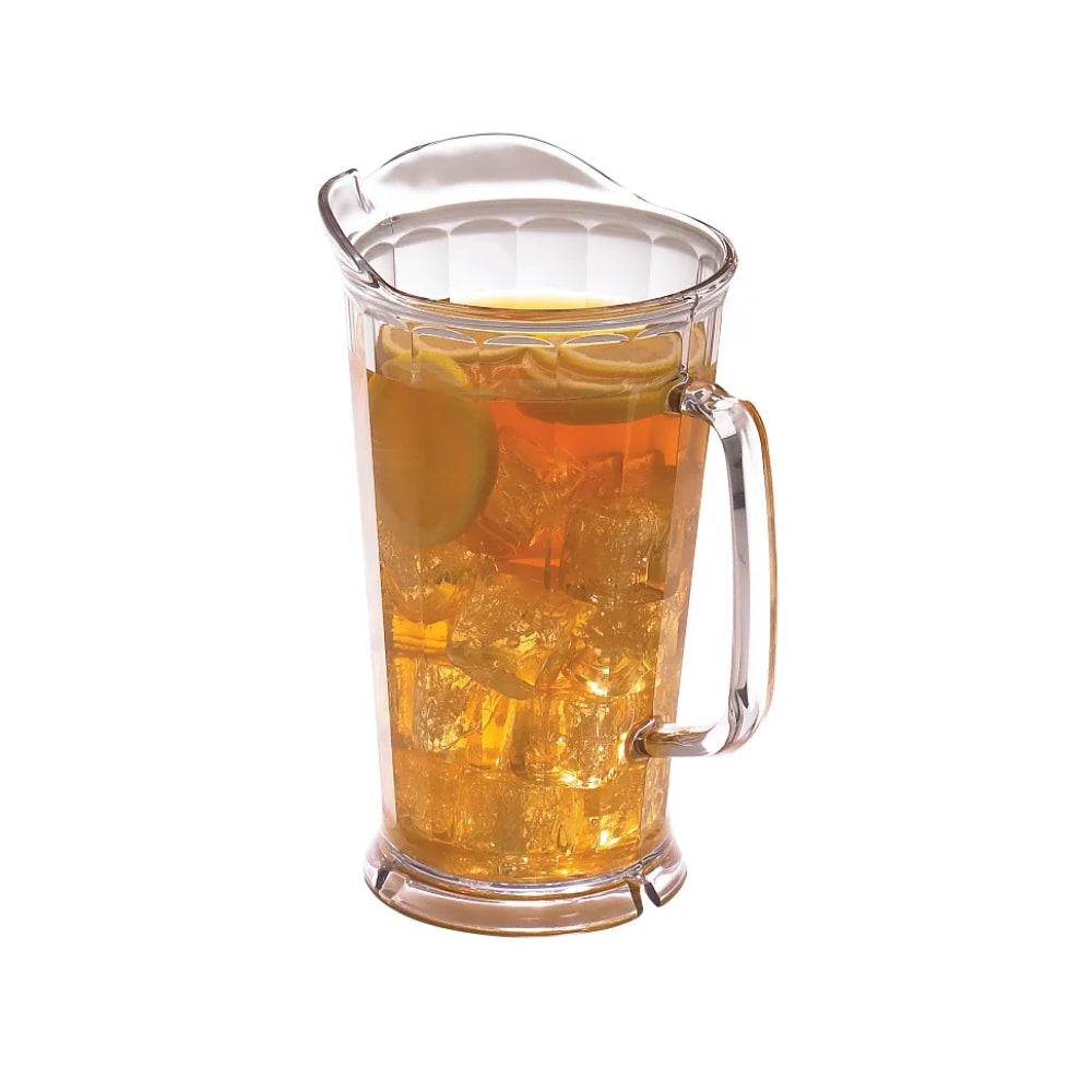 Cambro 64 Oz Clear Plastic Pitcher with Lid - BPA-Free Food Storage Container for Beverages, Water, Juice - Ideal for Restaurants, Catering, Home & Commercial Use