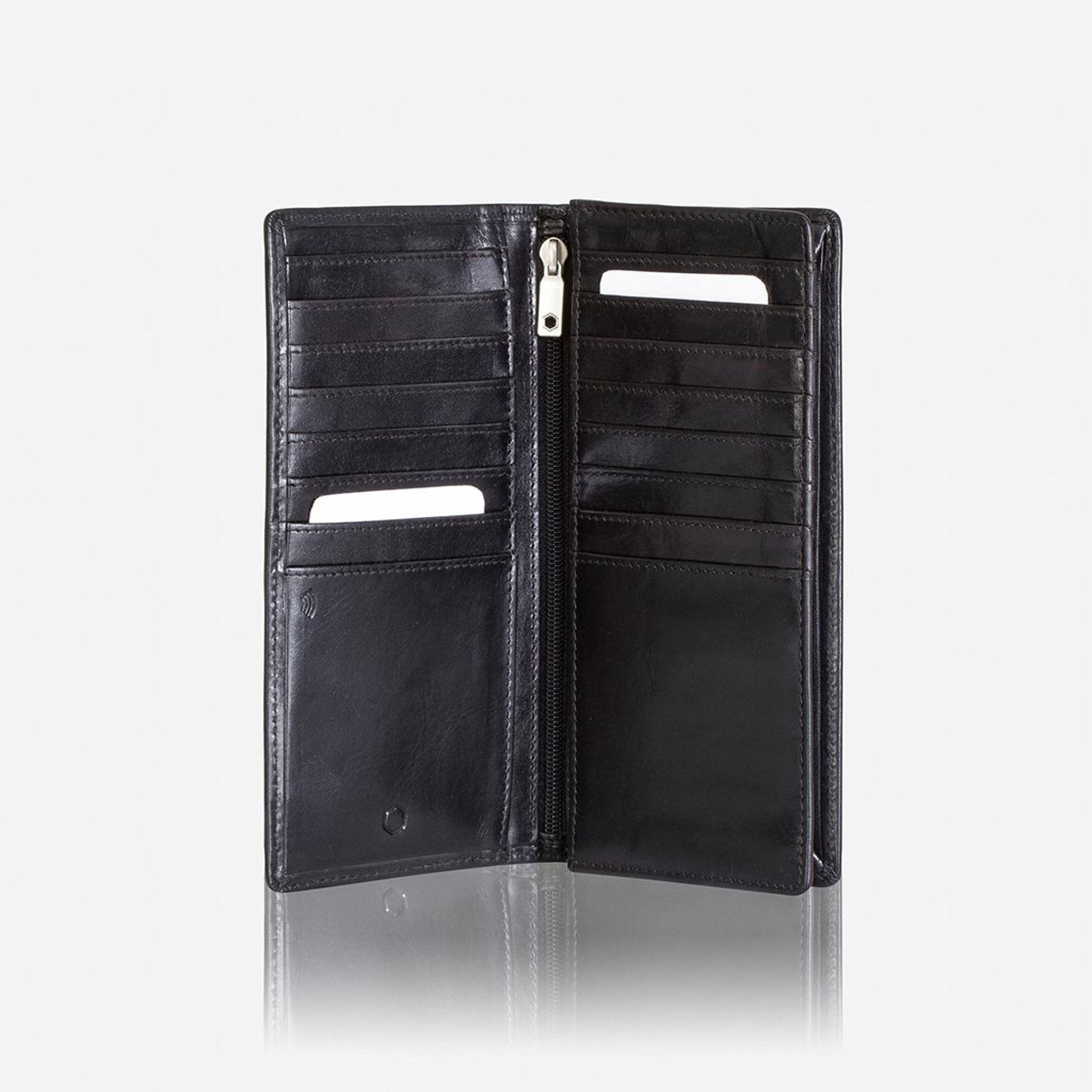 Jekyll & Hide Oxford Large Travel & Mobile Wallet for Men - RFID Blocking Leather Bifold Wallet - Perfect for Business, Travel & Everyday Use