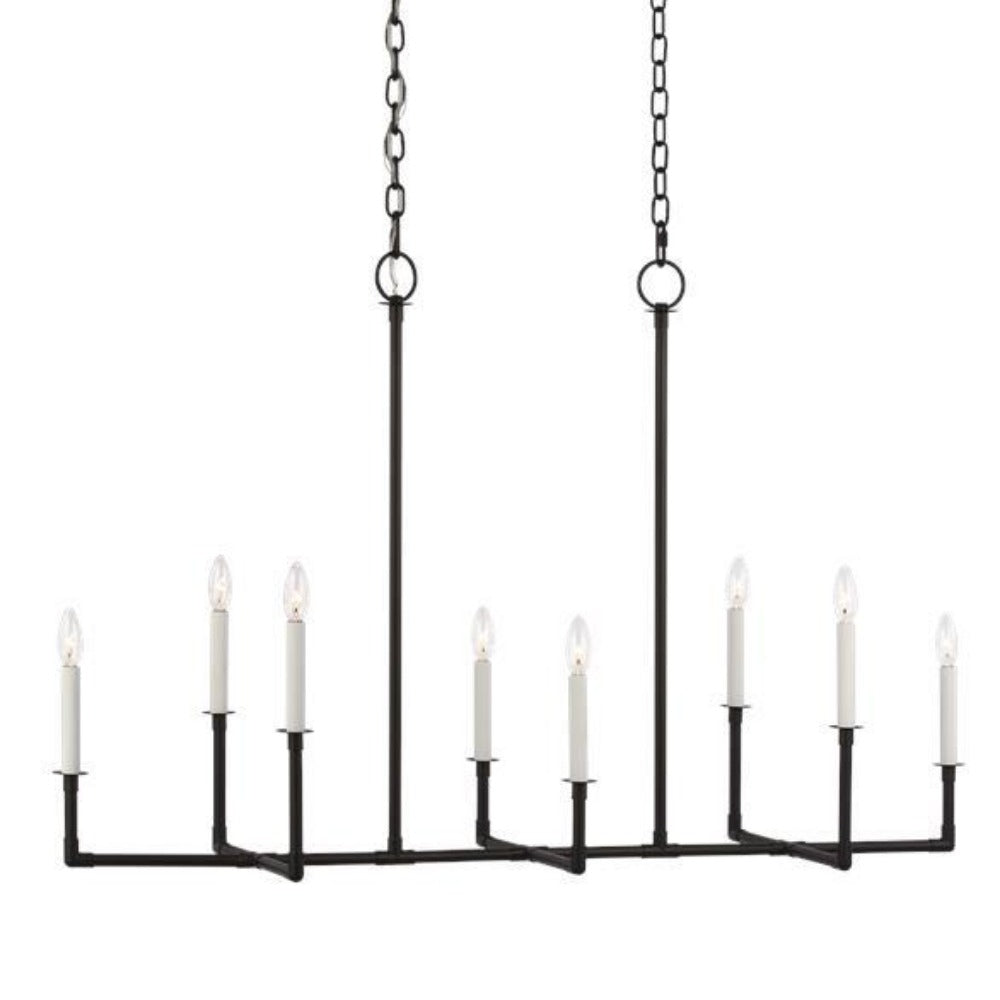 Sonlee Linear Chandelier - Modern 6-Light LED Pendant Lighting Fixture for Dining Room, Kitchen Island & Living Room Decor