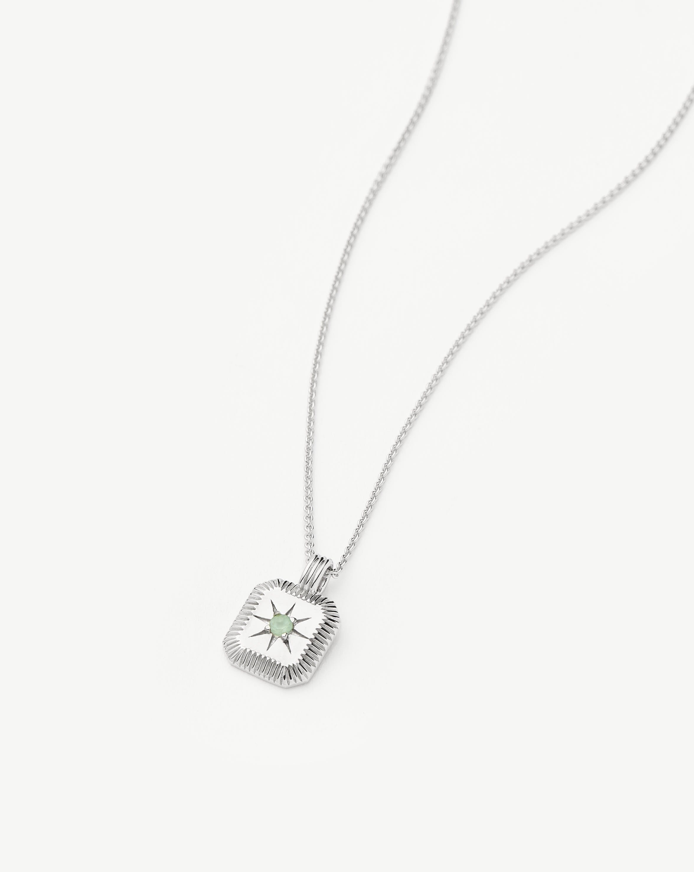 March Birthstone Necklace for Women - Aqua Chalcedony Pendant Jewelry | Elegant Gift for Birthday, Anniversary & Mother's Day | Perfect for Everyday Wear & Special Occasions