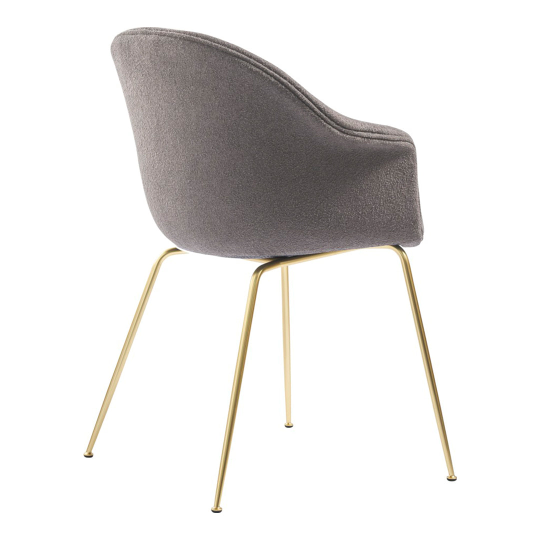 Bat Dining Chair with Conic Base - Fully Upholstered Modern Kitchen & Dining Room Furniture for Home Decor
