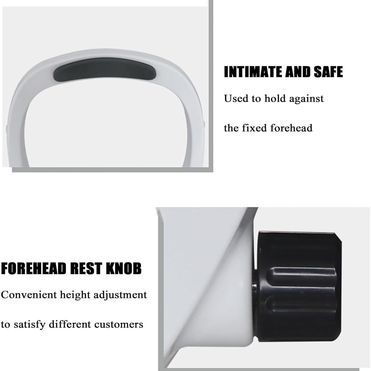 Forehead Support Optometry Accessories - Adjustable Chin Rest for Auto Refractometer & Eye Exam Devices (40mm Lift Height) - Perfect for Optical Stores & Vision Care Centers - Ideal for Eye Exams, Vision Testing & Professional Optometry Services