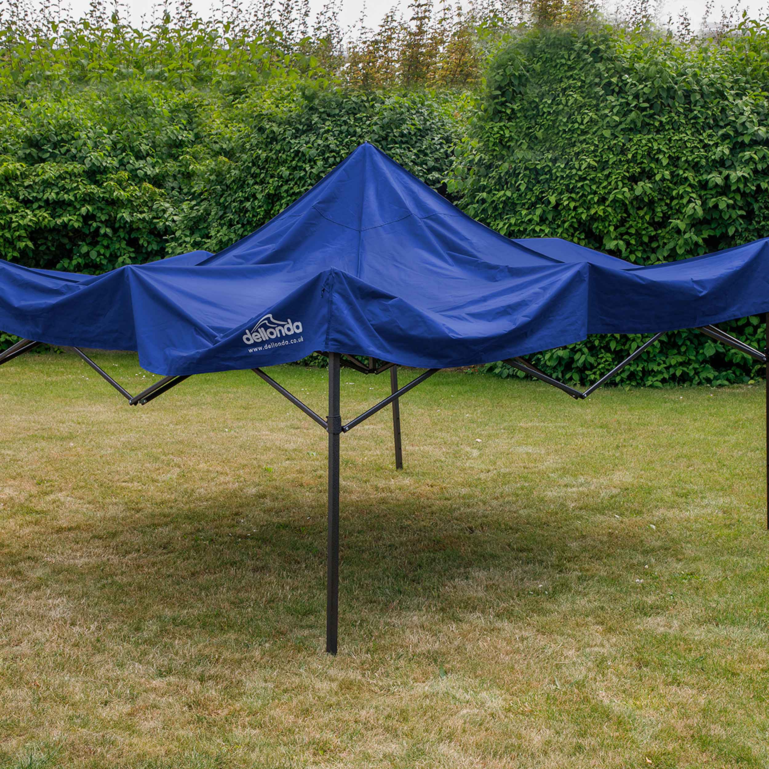 Premium 3x3m Pop Up Gazebo Tent with Waterproof Canopy - Includes Carry Bag, Stakes & Weight Bags - Portable Outdoor Shelter for Camping, Beach, Picnics & Backyard Parties (Blue, DG131)