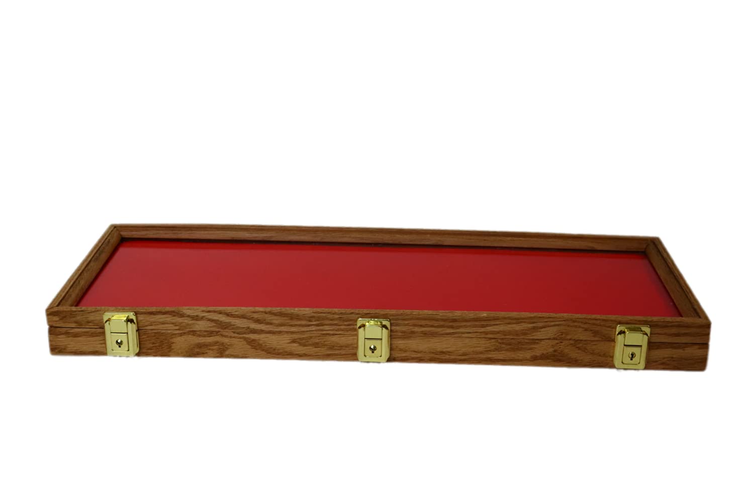 Premium Oak Wood Display Case for Collectibles - 25