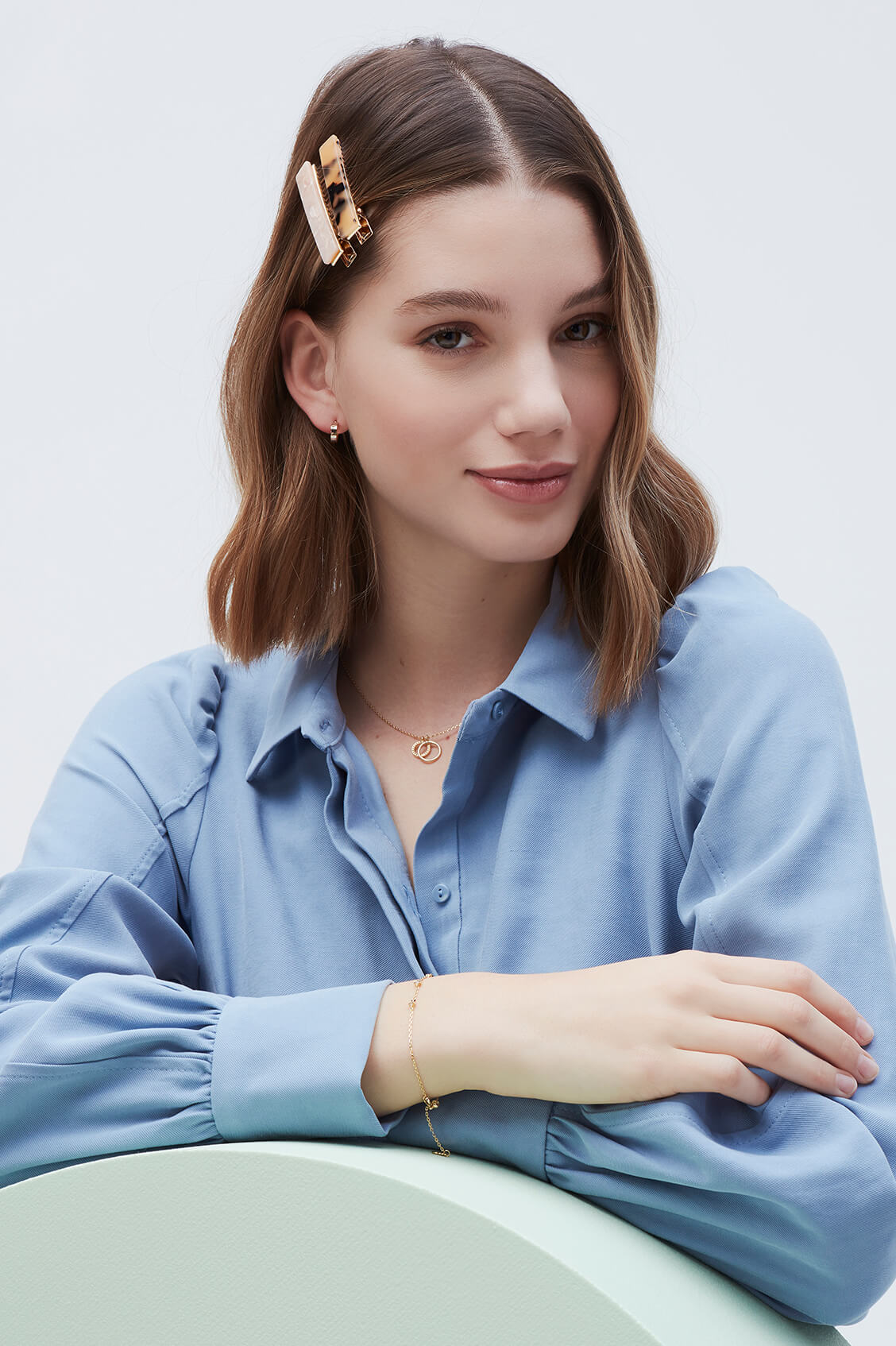 Minimalist Flat Hoop Earrings for Women - 14K Gold Plated Small Circle Earrings - Simple Dainty Everyday Jewelry - Perfect for Office, Date Night & Casual Wear