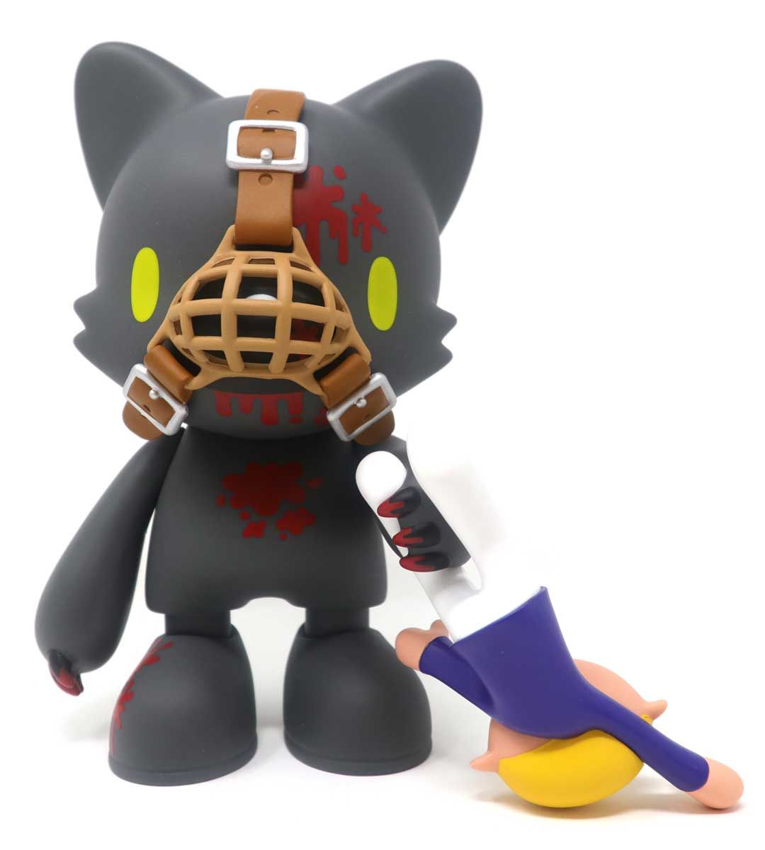 Gloomy in Black Superjanky Mori Chack Plush Toy - Cute Kawaii Bear Collectible for Anime Fans, Home Decor & Gift Giving