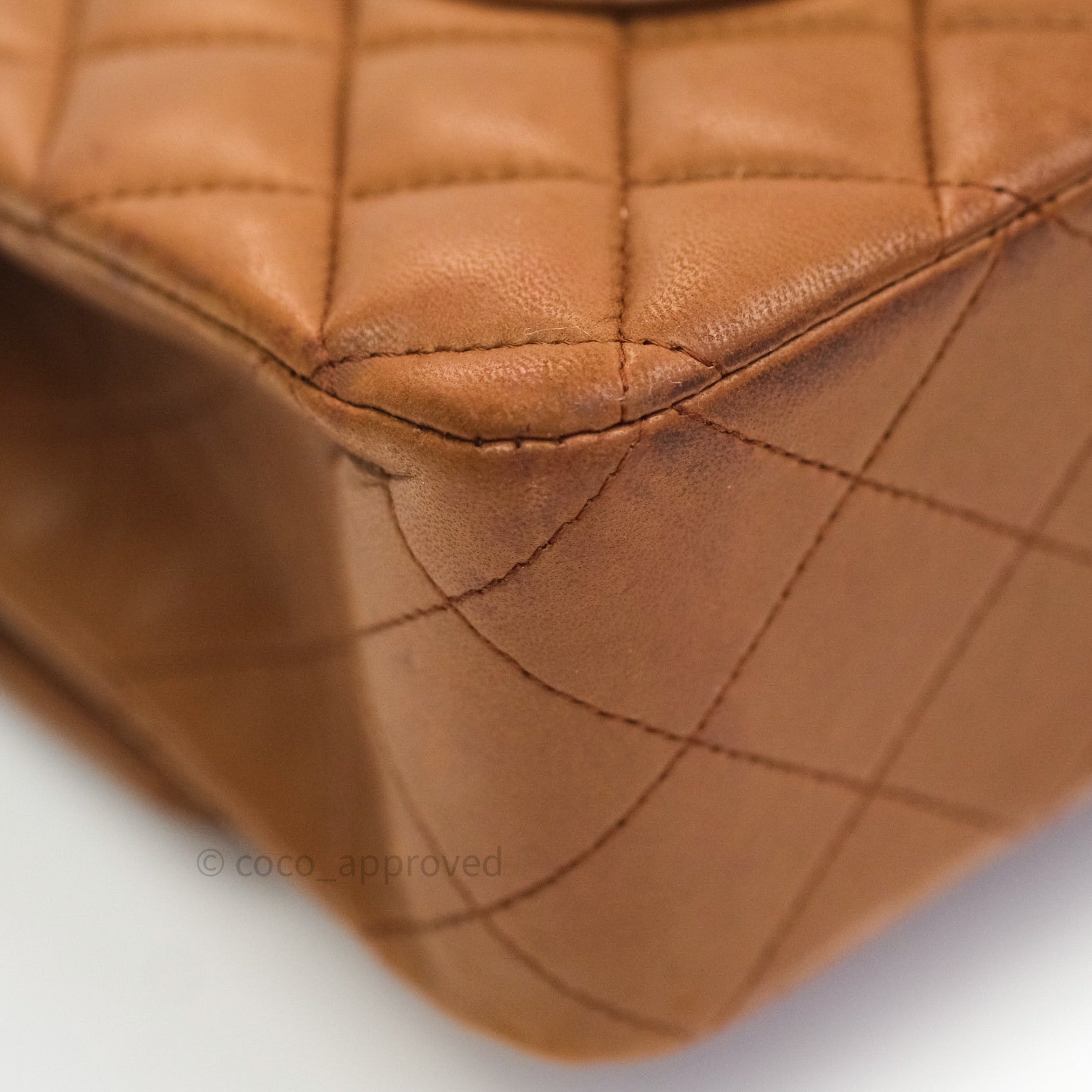 Authentic Chanel Classic Flap Bag M/L Size - Luxurious Brown Lambskin Leather with Silver Hardware - Perfect for Evening Events & Luxury Fashion Accessories