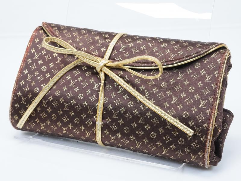 Authentic Pre-Owned Louis Vuitton Monogram Satin Jewelry Case M92329 - Vintage LV Travel Organizer for Necklaces, Rings & Accessories - Perfect for Travel, Gifts & Luxury Storage