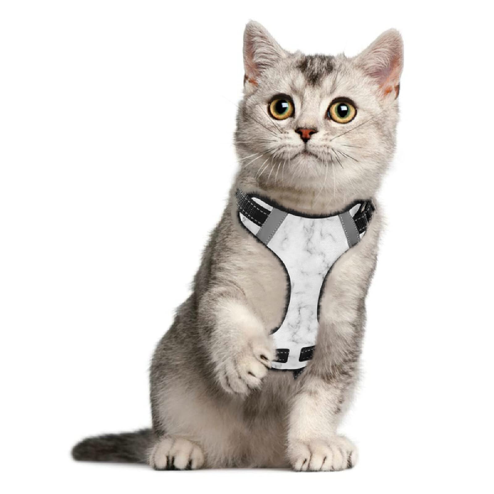 Xigua Reflective No-Pull Dog Harness - Breathable Marble Pet Vest with Nylon Handle for Small & Medium Dogs - Perfect for Walking, Running & Outdoor Adventures