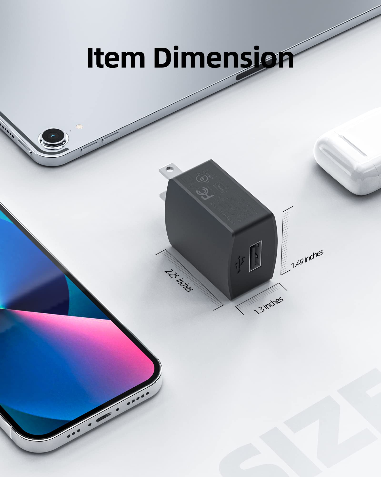 10W Fast Charger for Lenovo Tablets - Dual Port Micro USB & USB-C Adapter - Perfect for Home, Office, and Travel Charging