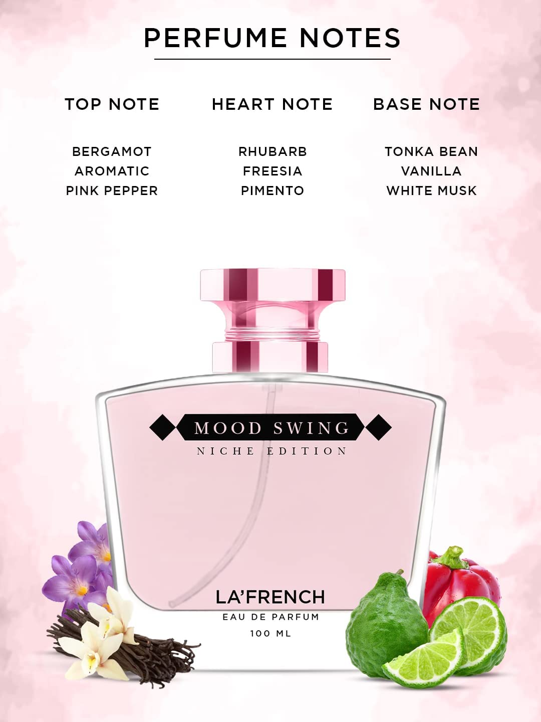 French Mood Swing Eau de Parfum 100ml - Unisex Long Lasting Luxury Fragrance for Men & Women | Intense Premium Perfume | Perfect for Date Night, Office & Special Occasions | Elegant Gift Idea