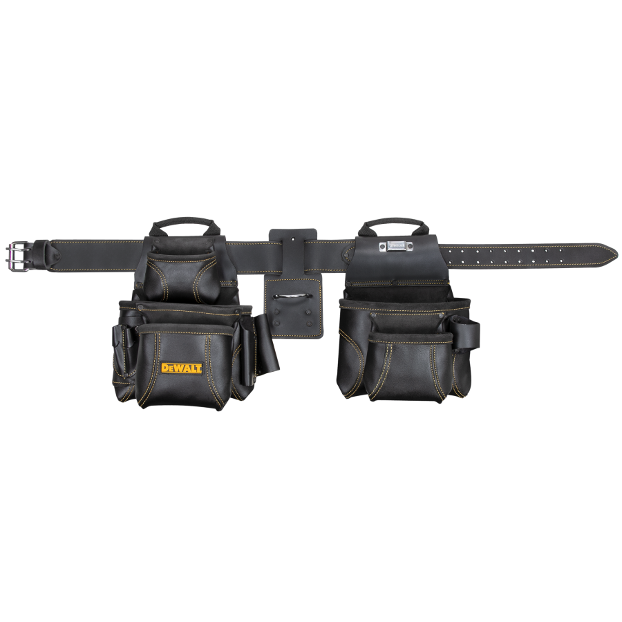 DeWalt DG5449 15-Pocket 4-Piece Pro Framer's Combo System - Heavy Duty Tool Belt Set for Carpenters & Construction Workers - Perfect for Framing, Roofing & General Contracting Work