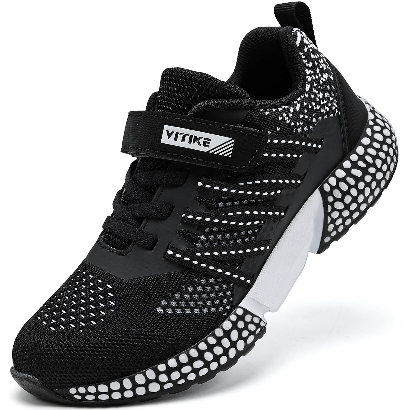 VITIKE Boys' Lightweight Breathable Mesh Sneakers - Anti-Slip Athletic Shoes for Toddlers & Kids | Perfect for Running, Walking & Outdoor Play