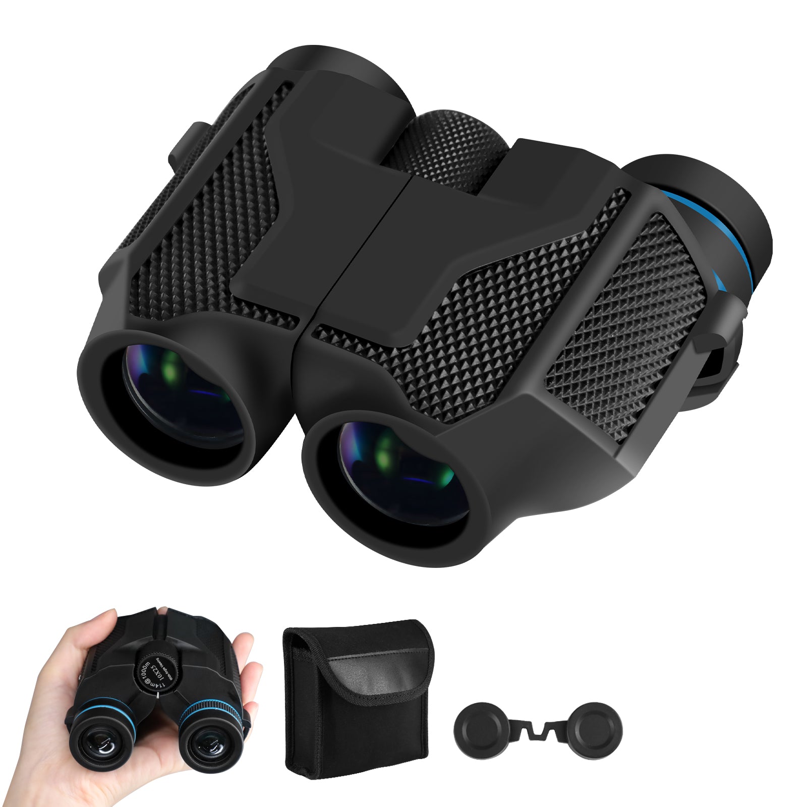 Wetene Compact Bird Watching Binoculars - Lightweight & Portable HD Optics for Birding, Hiking, Travel & Outdoor Adventures - Perfect for Backyard Birding, Wildlife Observation & Nature Exploration