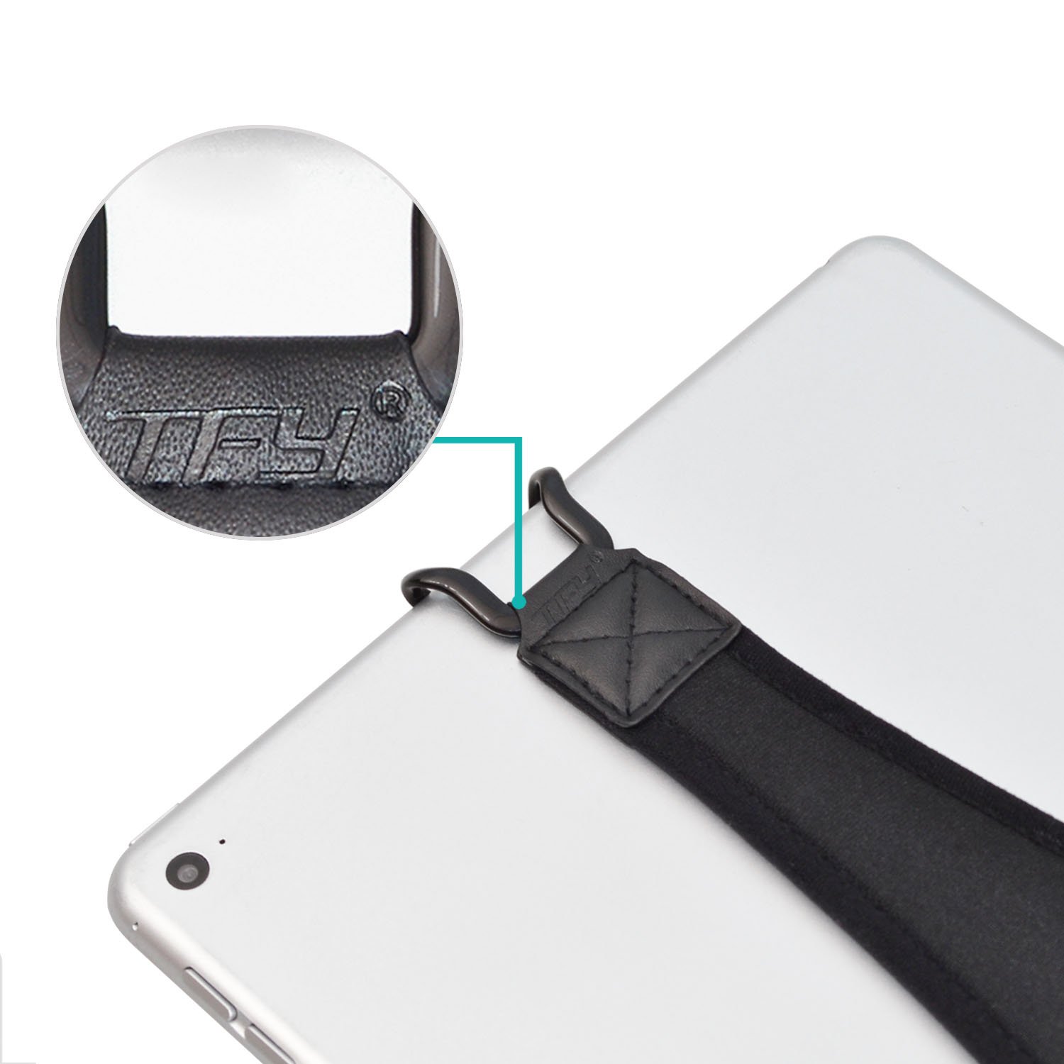 TFY Security Tablet Hand Strap Holder - Ergonomic Finger Grip for iPad Air, iPad Pro 9.7