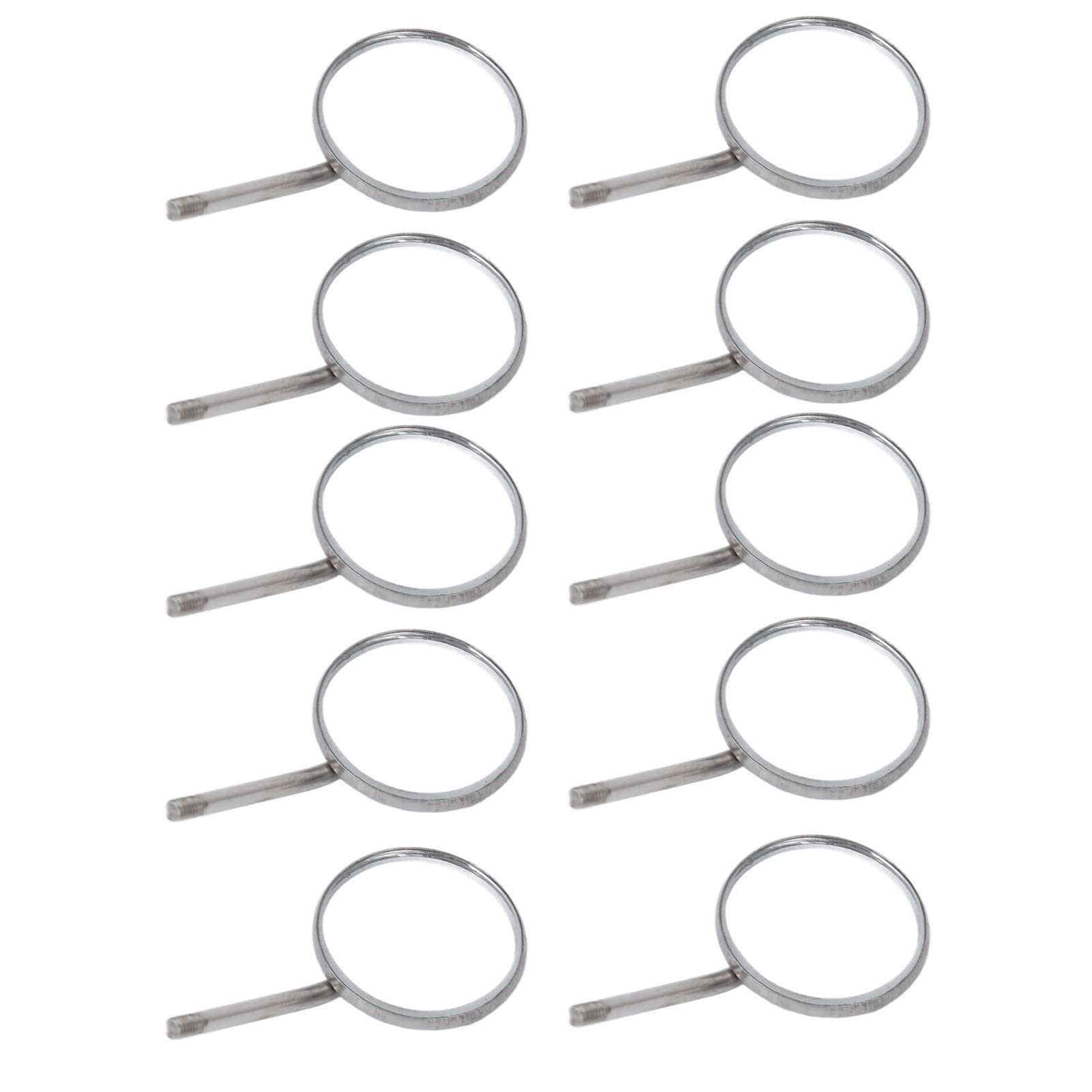 10pcs Stainless Steel Heat-Resistant Oral Care Mouth Mirror - Polished, Explosion-Proof Teeth Inspection Mirror for Dentists & Home Use | Perfect for Dental Exams, Self-Checkups & First Aid Kits
