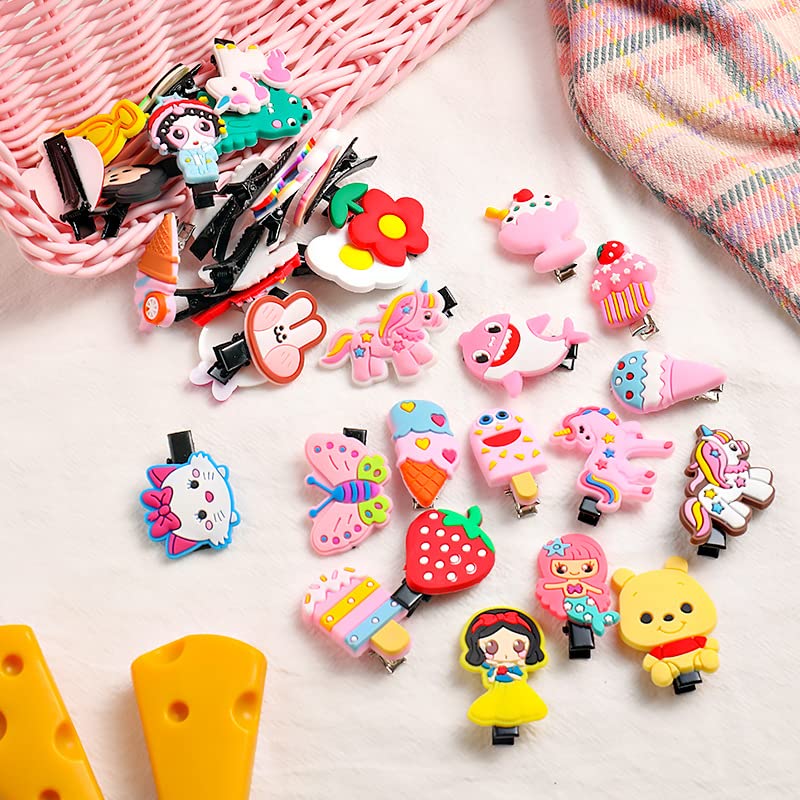 Snowpearl 30-Piece Stylish Hair Accessories Set – Cute Cartoon Hair Clips | Bobby Pins | Mini Hair Beads & Claws – Multicolor for Women & Girls – Perfect for School, Parties, and Everyday Hairstyling