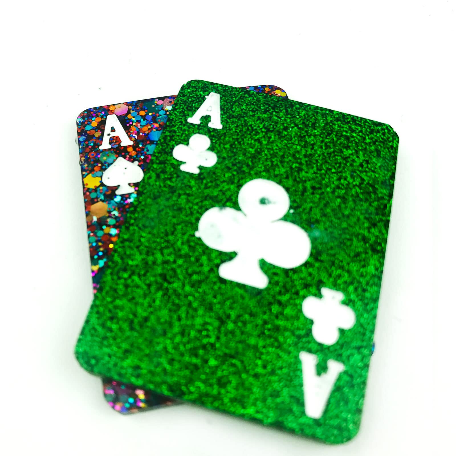 Premium Playing Card Resin Molds - 4PCS Large Silicone Casting Molds Kit for DIY Unique Playing Cards, Perfect for Epoxy Resin Art, Jewelry Making & Gift Crafting