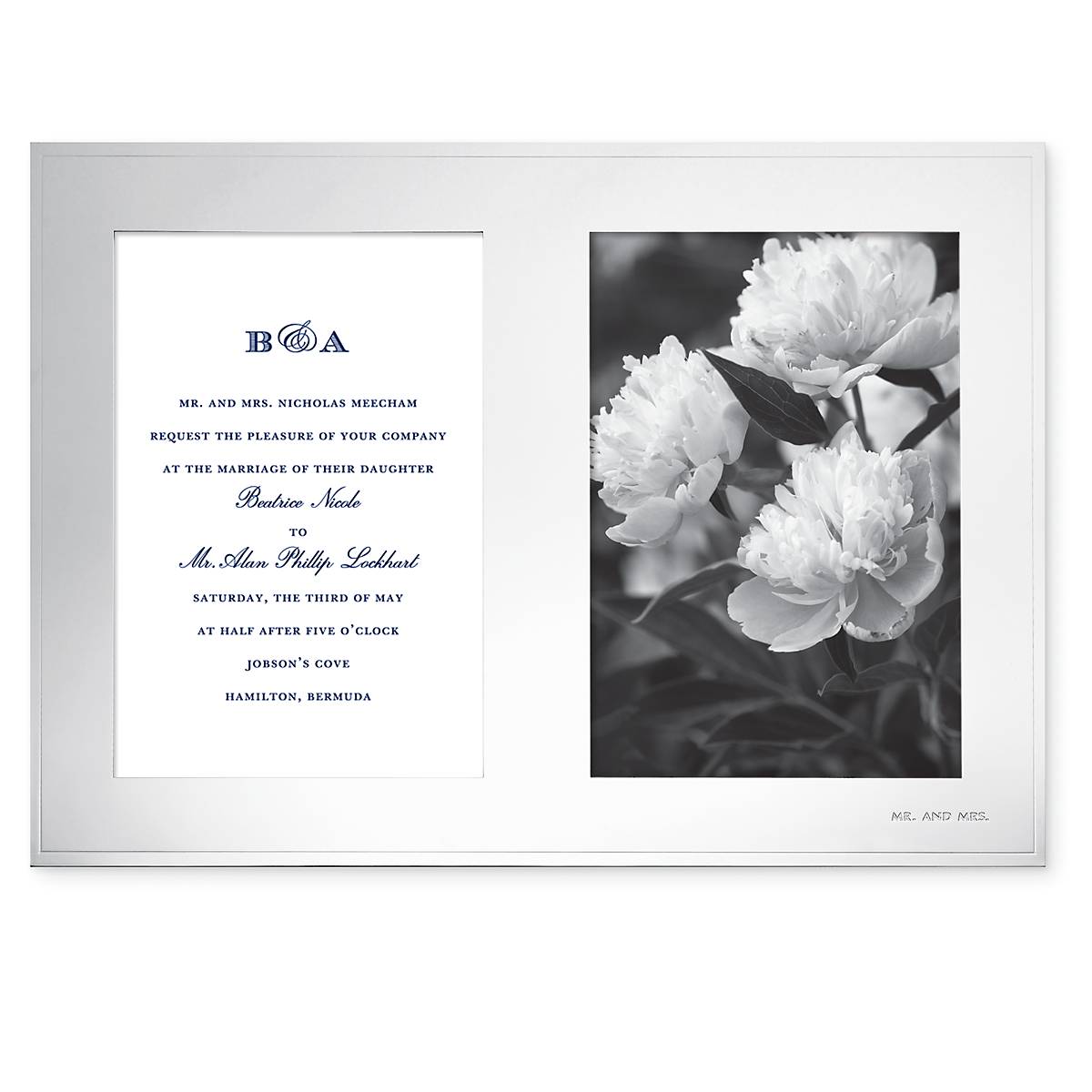 Darling Point Double 5x7 Picture Frame - Display Two 5x7 Photos Side by Side - Perfect for Family Photos, Wedding Pictures & Home Decor