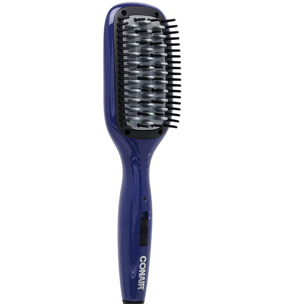 CONAIR Ceramic Straightening Brush BC8C - Ionic Hair Straightener & Styling Brush for Smooth, Frizz-Free Hair - Perfect for Home Use & Travel
