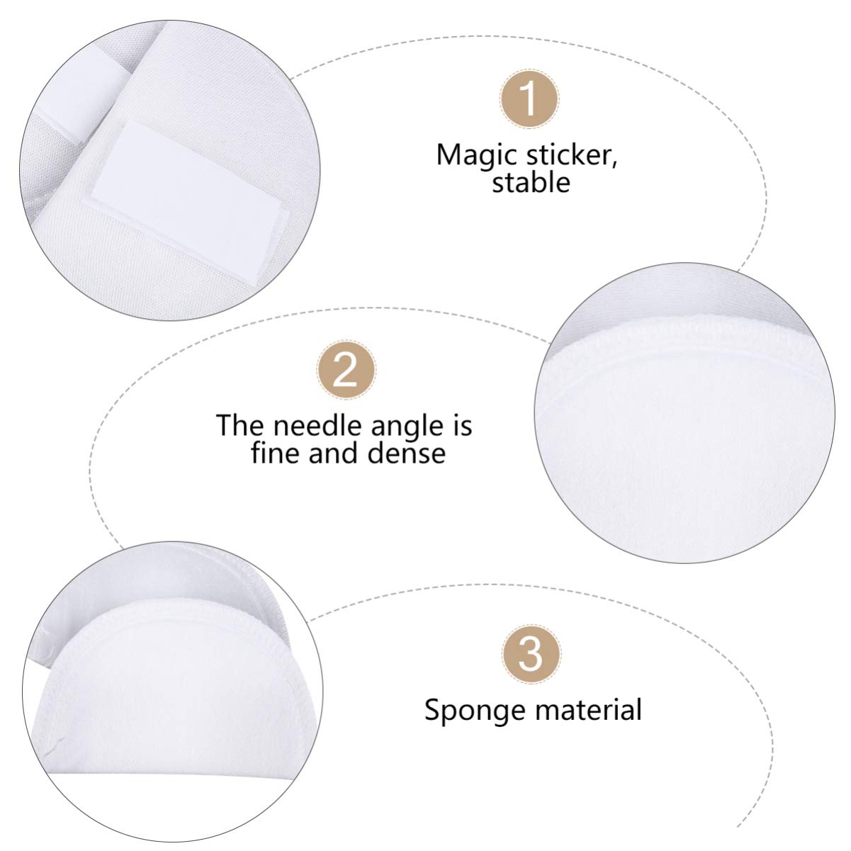 1 Pair Reusable Shoulder Enhancer Pads for Suits, Coats & Shirts - Sticky Shoulder Pads for Women & Men (White) | Perfect for Formal Wear, Business Attire & Dress Enhancement