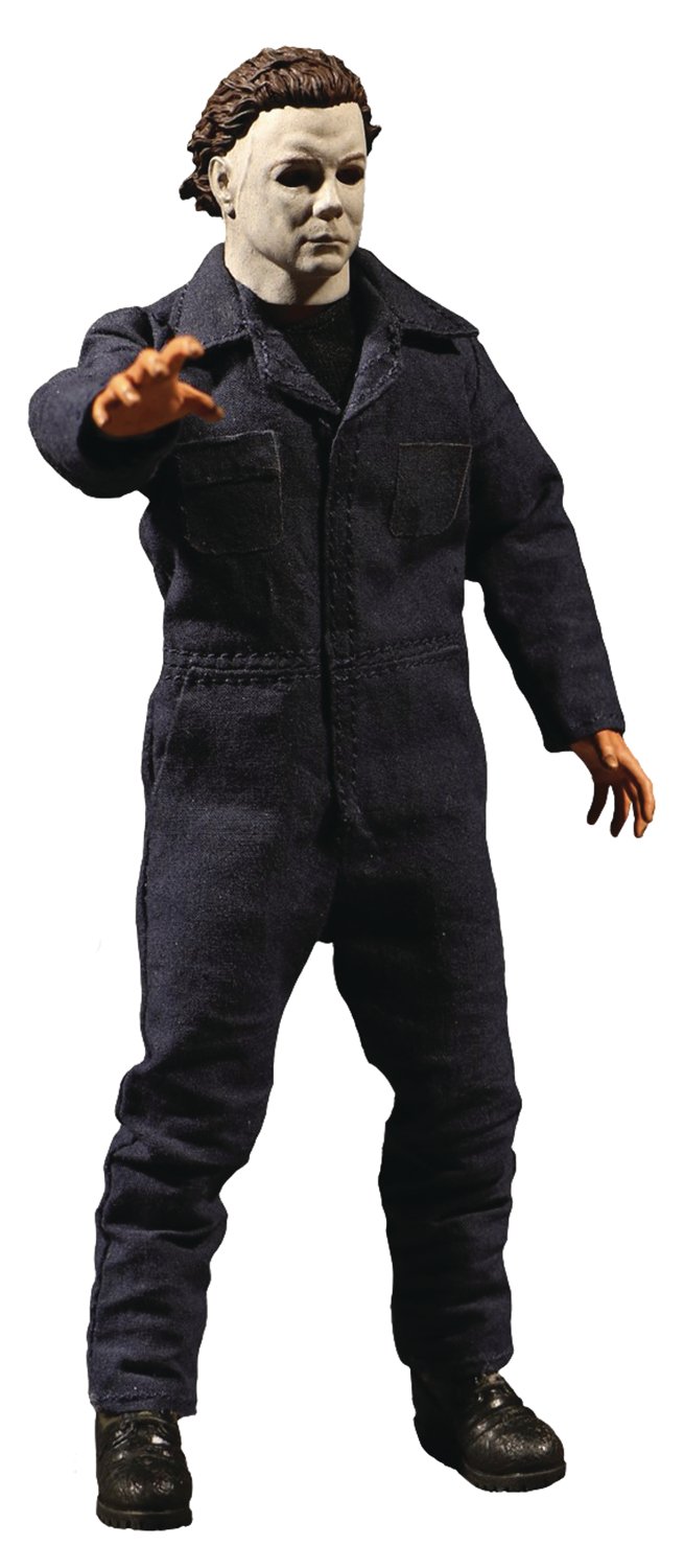 Mezco One:12 Collective Halloween Michael Myers 6-Inch Action Figure - Highly Detailed Collectible for Horror Fans & Movie Enthusiasts | Perfect for Display, Cosplay & Horror-Themed Collections