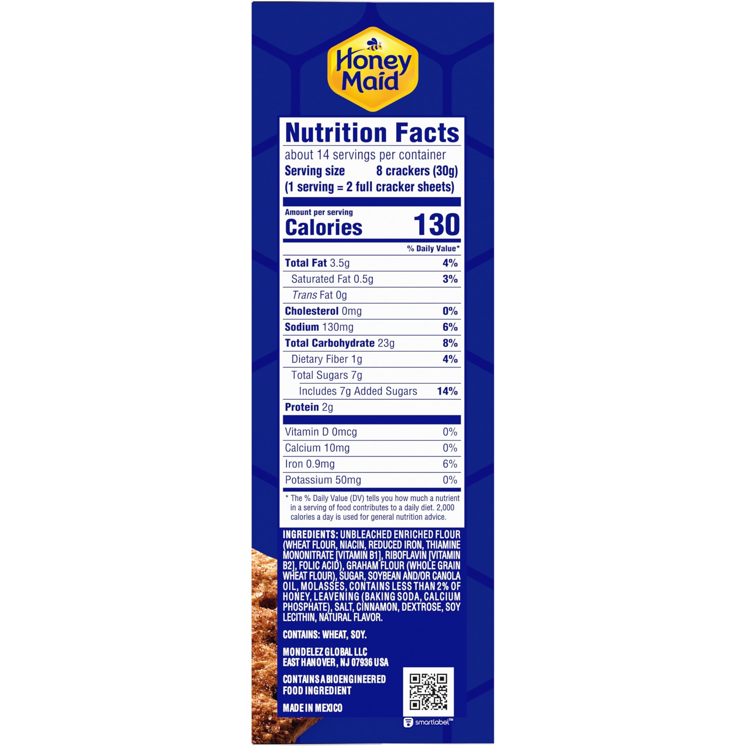 Honey Maid Cinnamon Graham Crackers - 12 Pack (14.4 oz Each) | Bulk Snacks for School Lunch, Office, Parties & Camping | Crunchy Cinnamon Flavored Cookies for Kids & Adults