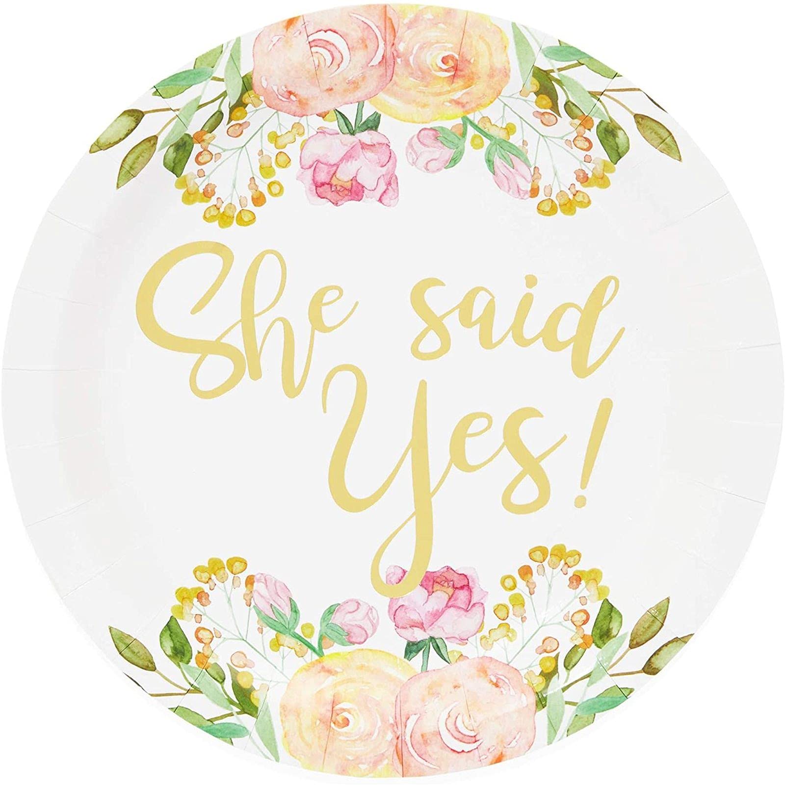 Sparkle and Bash Bridal Party Pack - 146-Piece Wedding Tableware Set (24 Guests) with Disposable Plates, Napkins, Cups, Cutlery, Banner & Plastic Tablecloth - Perfect for Bridal Showers, Bachelorette Parties & Wedding Receptions