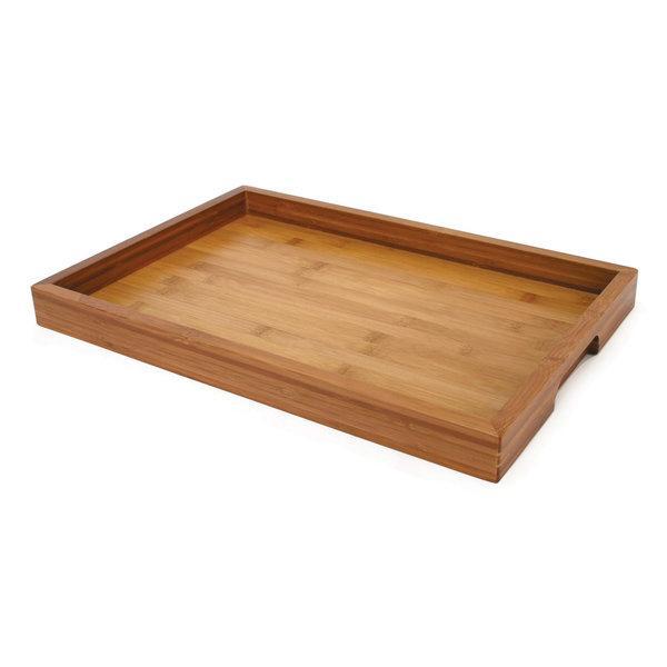 Premium Bamboo Serving Tray with Handles - Natural Wood Charcuterie Board for Cheese, Fruits & Appetizers - Perfect for Entertaining, Parties & Home Decor