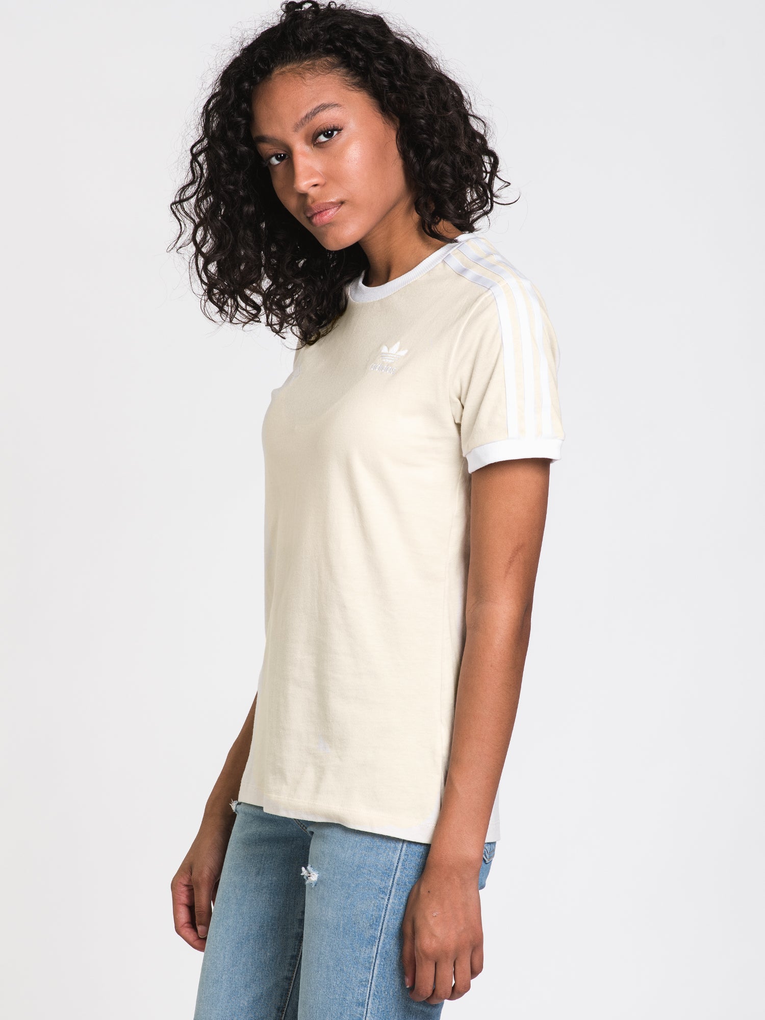 Adidas 3 Stripe T-Shirt for Men - Classic Cotton Crewneck Tee | Athletic Casual Wear for Gym, Running & Everyday Outfits