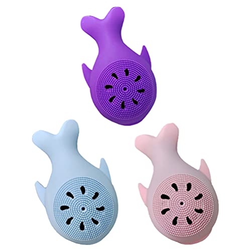 Lurrose 3-Pack Silicone Facial Cleansing Brush Set - Exfoliating Massage Scrubber for Blackhead Removal, Deep Pore Cleansing for Women & Girls | Perfect for Daily Skincare & Makeup Removal Routine