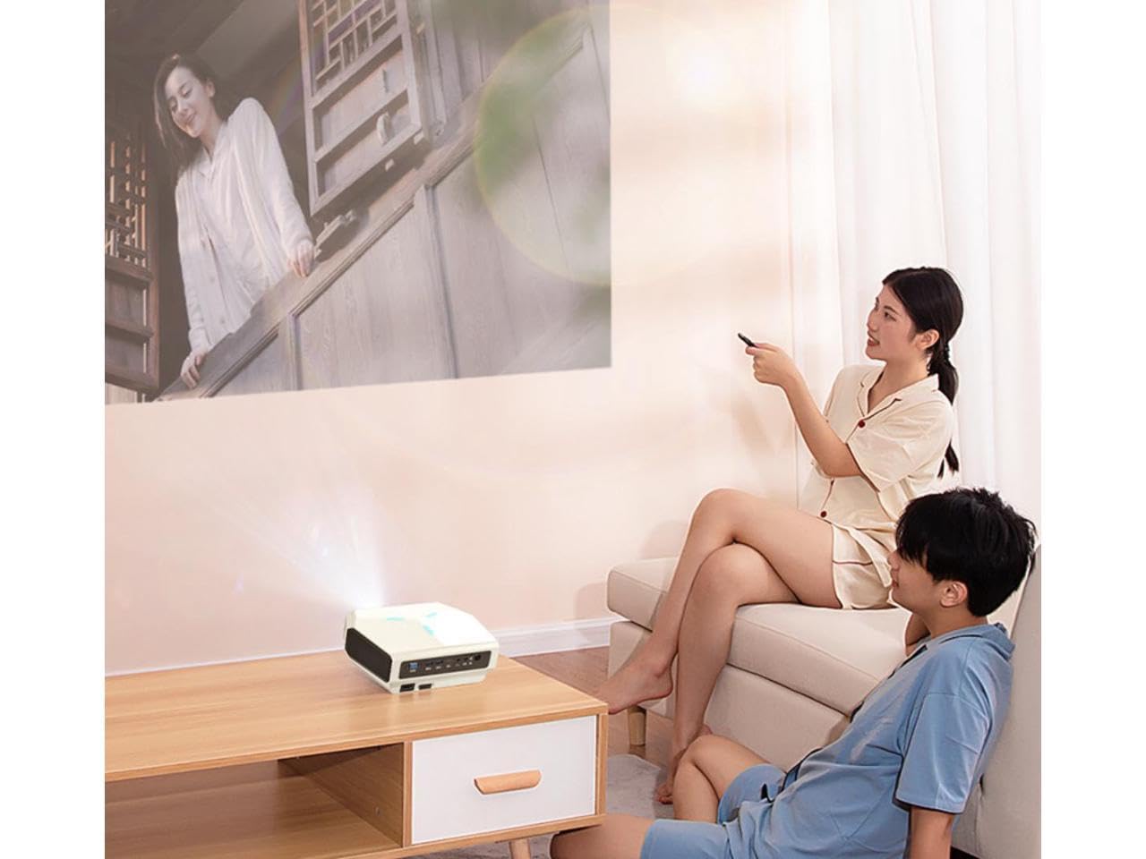 WiFi Bluetooth Projector 1080P Full HD | 4K Support 4600 Lumens Home Theater Projector | 300
