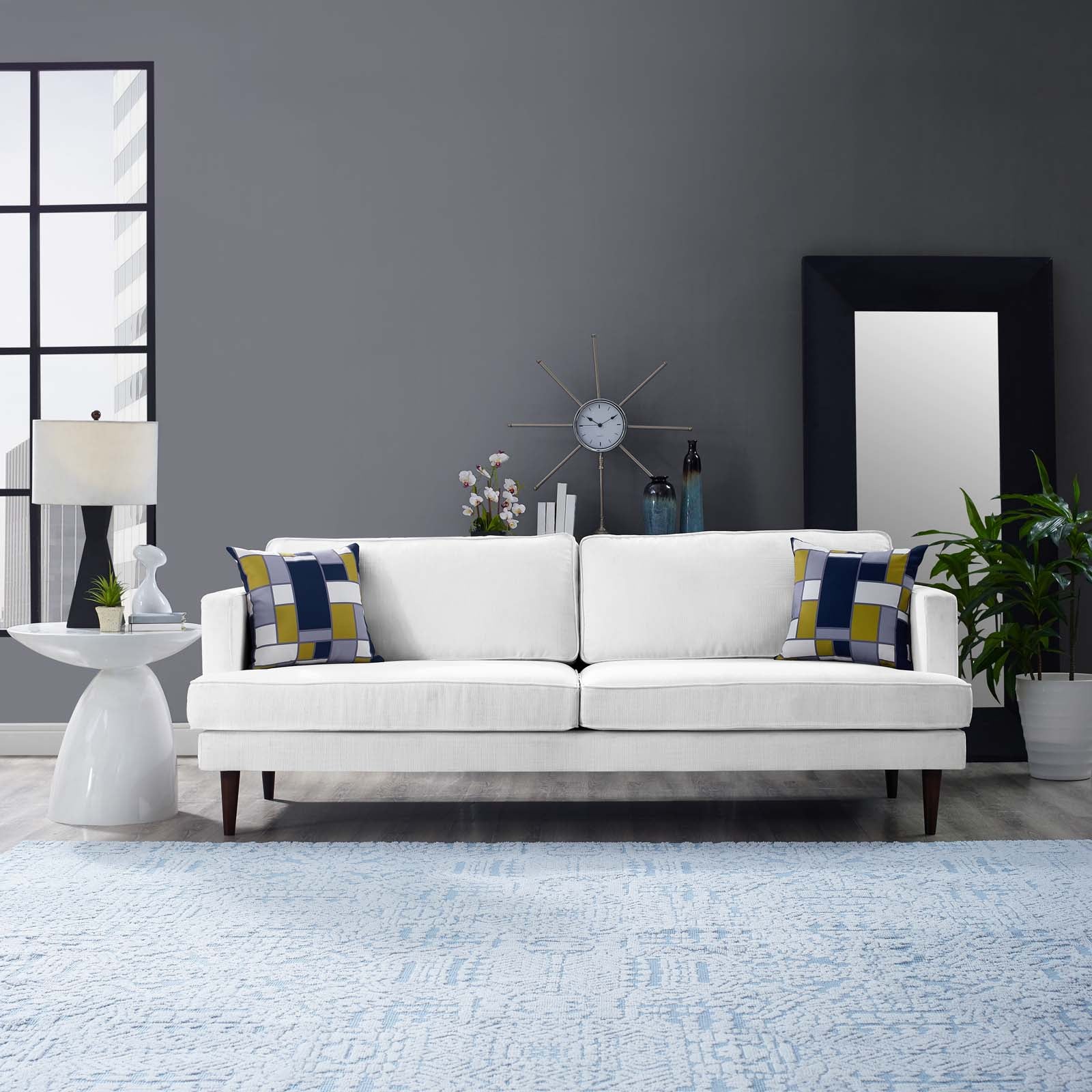 Comfortable Agile Upholstered Fabric Sofa - Modern Living Room Furniture for Small Spaces | Perfect for Apartments, Studios & Cozy Homes