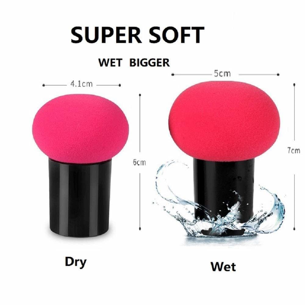 Premium Soft Black Foundation Brush & Sponge Set (Pack of 3) - Flawless Makeup Application