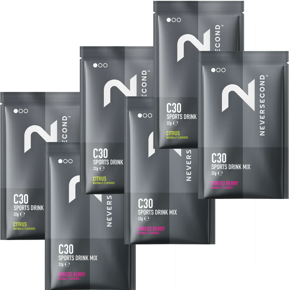 C30 Sports Drink Variety Pack - 6 Flavors for Hydration & Energy - Perfect for Workouts, Running, and Outdoor Activities