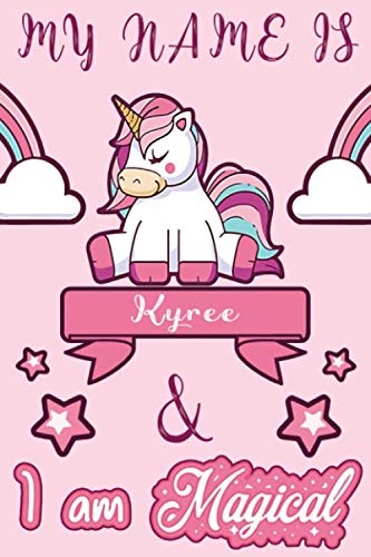Kyree Magical Unicorn Notebook - Personalized Journal Gift for Girls & Women | Birthday, Diary, Note Taking | Perfect for School, Work & Creative Writing