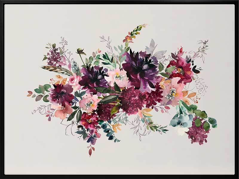 Decoupage Canvas Art Print - Handmade Wall Decor for Living Room, Bedroom & Office - Perfect for Home & Gift